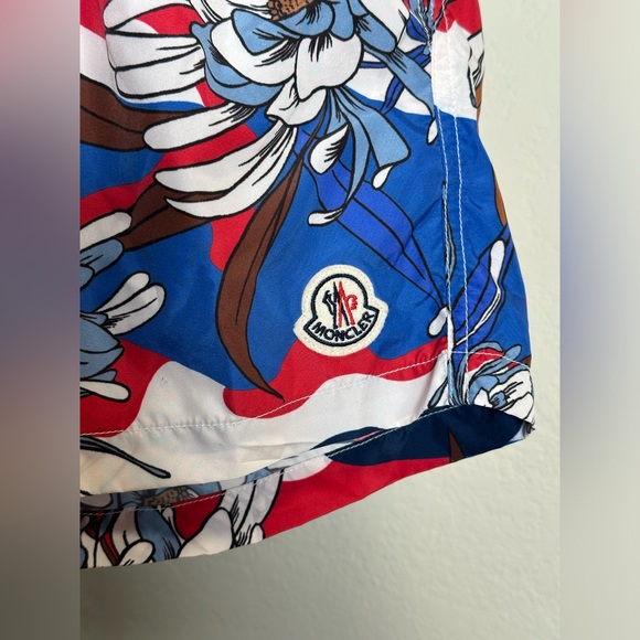 Moncler Floral Camo Print Swim Trunks - Picture 5 of 12